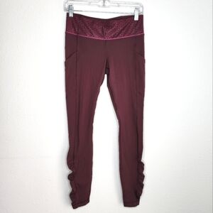 Lululemon Speed Tight IV Star Pixel Raspberry Bordeaux Drama 6